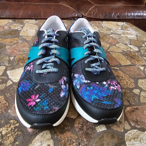 Traq By Alegria Women's Floral Print Sneakers Size 9.5 (40) - Picture 8 of 11